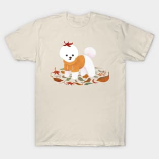 Autumnal Bichon T-Shirt